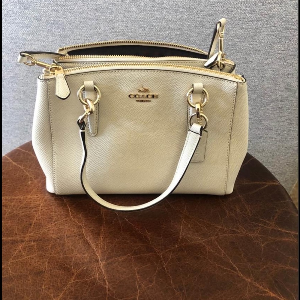 Coach White Purse
